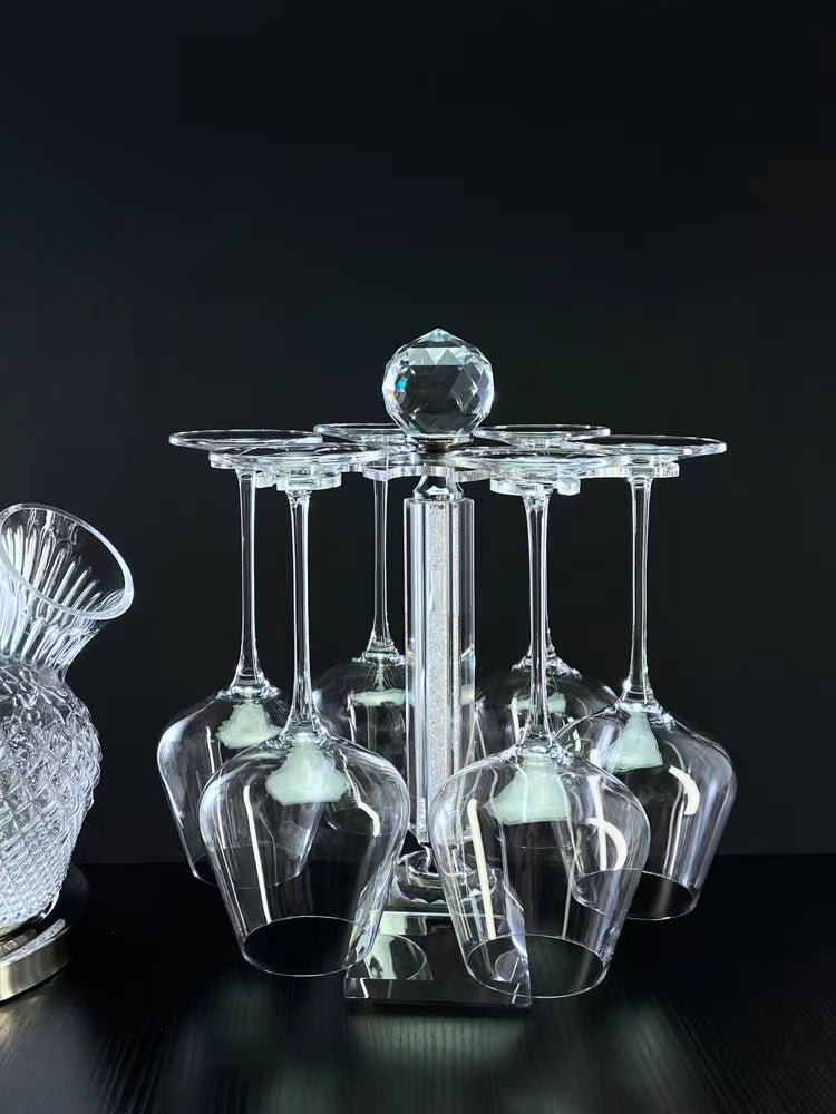 850ML Lead-Free Crystal Bordeaux Burgundy Red and White Wine Glass Red Wine Glass Household European-Style Goblet Cocktail Glass