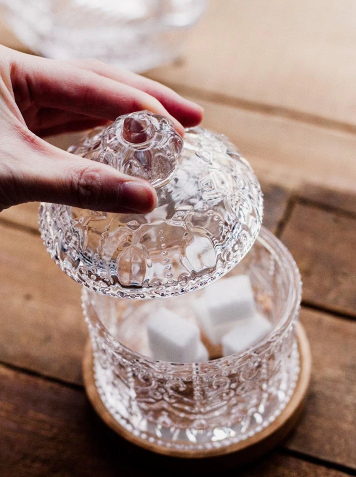 French Crown Style-European-Style Royal Engraved Spice Box Candy Jar Dried Fruit Dish Decoration Box Spice Box Bar Utensils