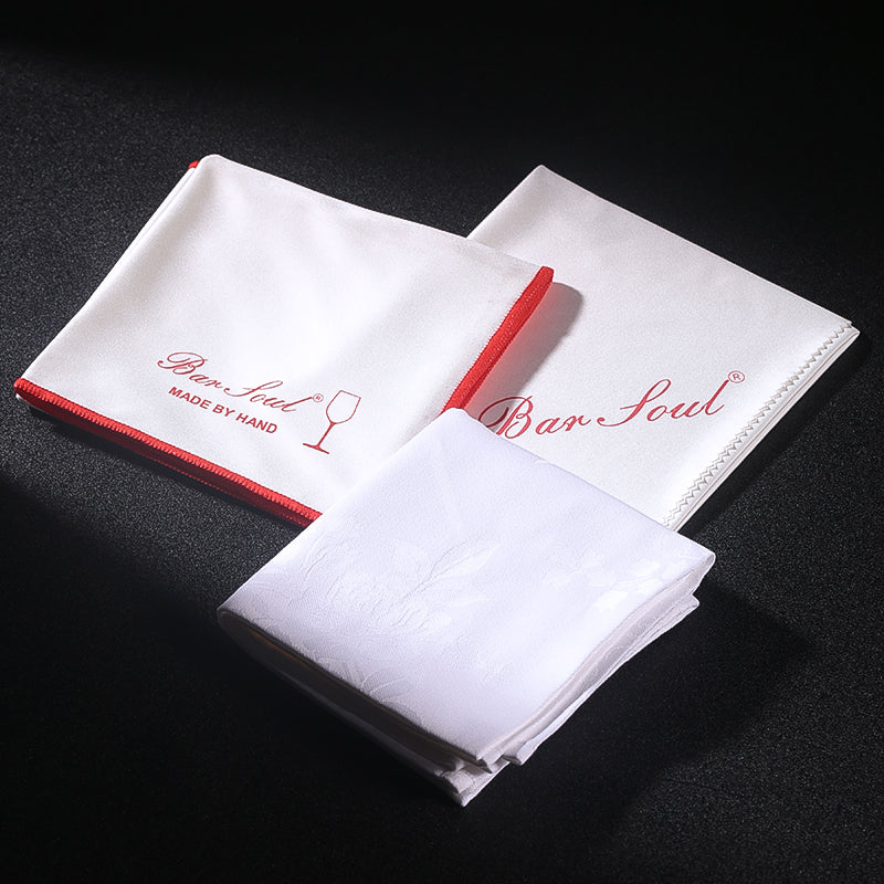 Wine Glass Cleaning Cloth, Lint Free Microfiber Wine Towels for Barware