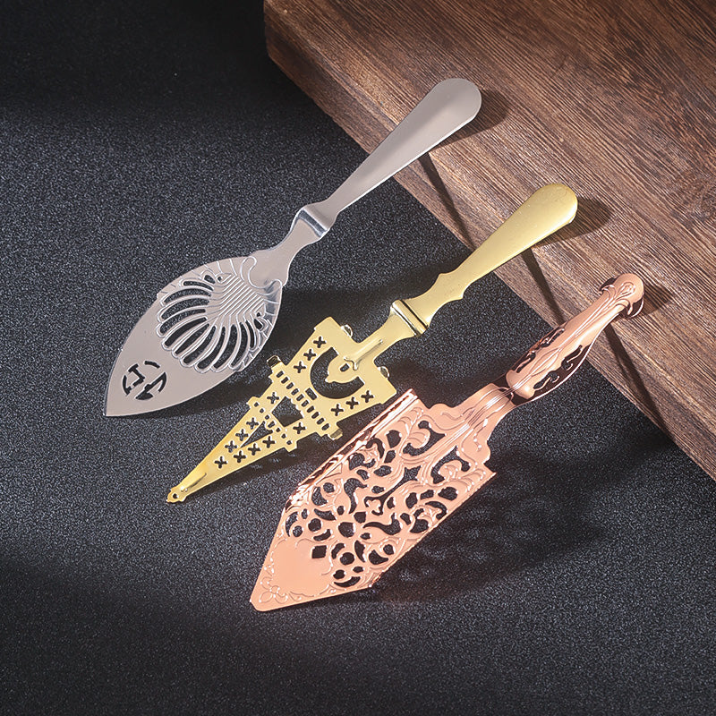 Stainless Steel Cocktail Strainer,Tower Absinthe spoon