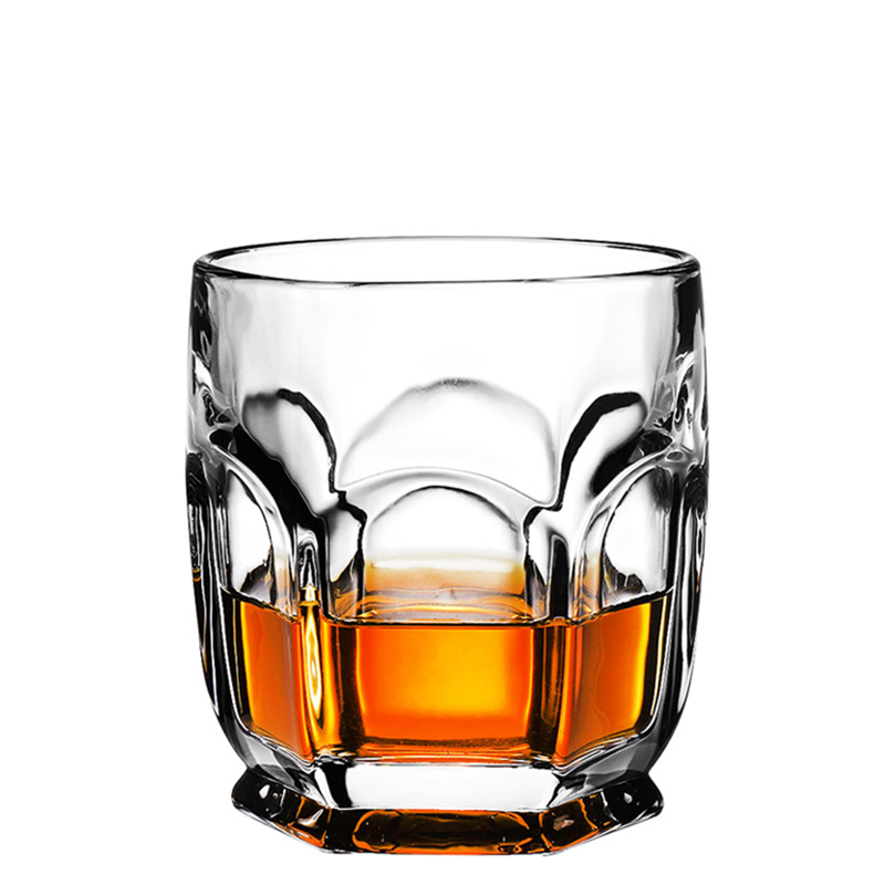 Creative Hexagonal Cup Lead-free Unique Crystal Glass Tumbler Glass Mug Whisky Glass