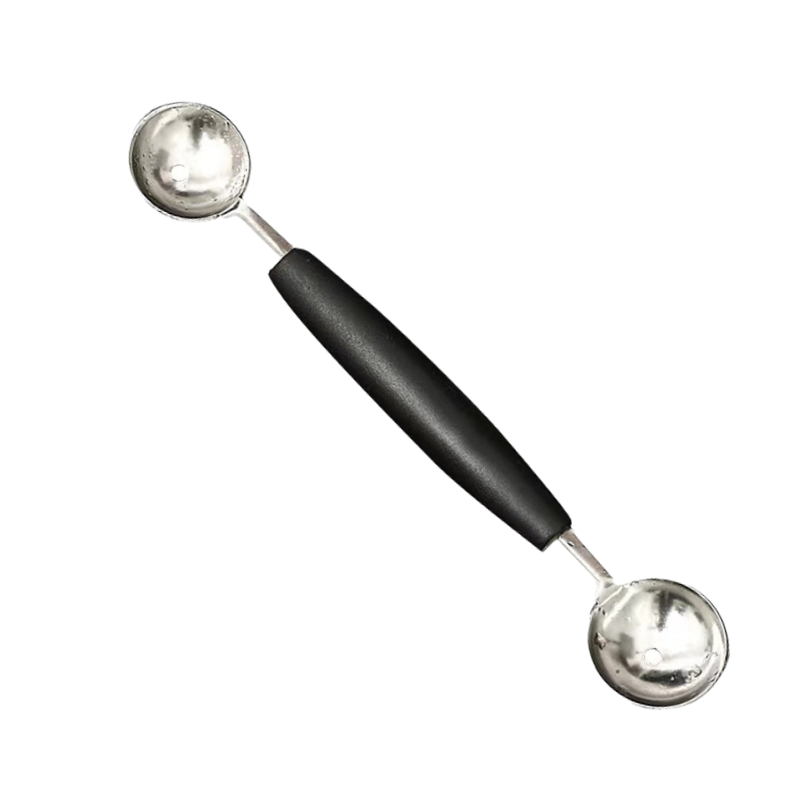 Stainless Steel Fruit Digger Watermelon Digging Cone Spoon Double Head Bar Pulp Ball Digging Spoon Fruit Platter Tool