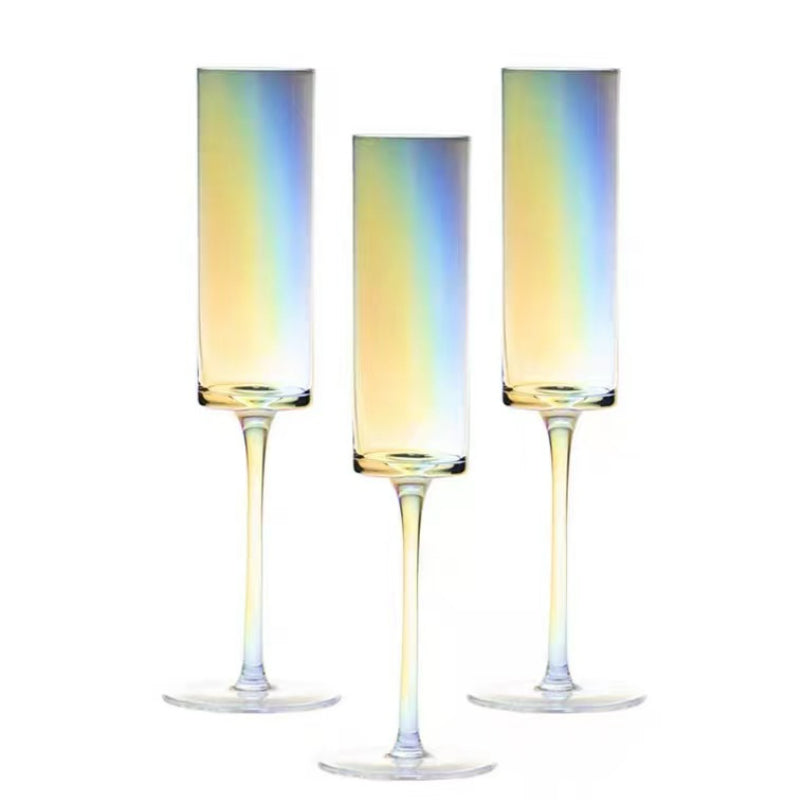 Pearly Iridescent Tinge Champagne Glasses Crystal Cup Champagne Wine Glasses