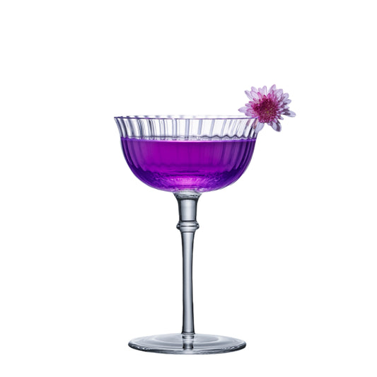 Hand Blown Crystal Martini Glasses,Round Cocktail Glasses with Stem, Fancy Cocktail Gifts, Perfect for Drinking Cocktails, Margarita