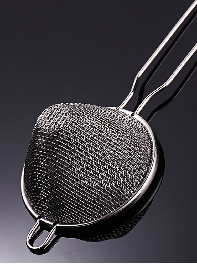 Fine Mesh Stainless Steel Strainer - Cocktail Strainer with Handle - For Bars & Kitchens