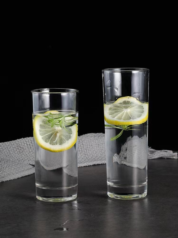 225ML-Straight Cup Glass Collin Cup Juice Cup Milk Tea Cup Cold Drink Cup Long Drink Cup Bar Cocktail Cup