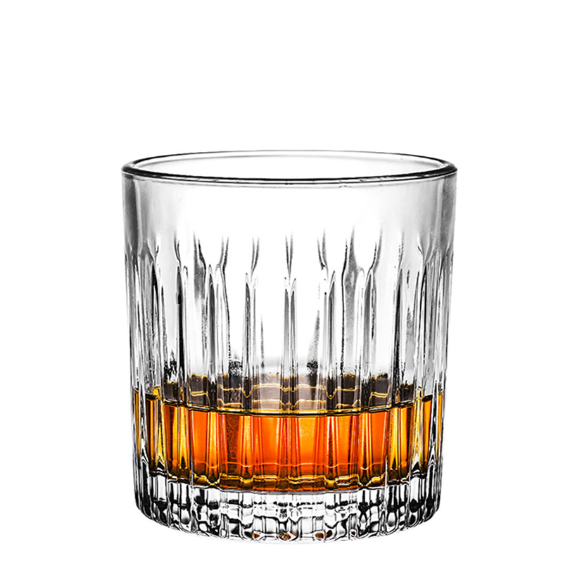 Crystal Striped Whisky Glass Tumbler Cup Personalized Bar Vodka Shot Glasses