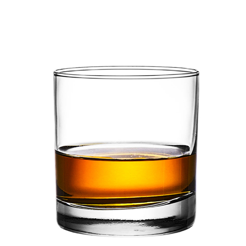Labels Straight Body Round Sublimation Whisky Glass Tumbler for Restaurant and Hotel