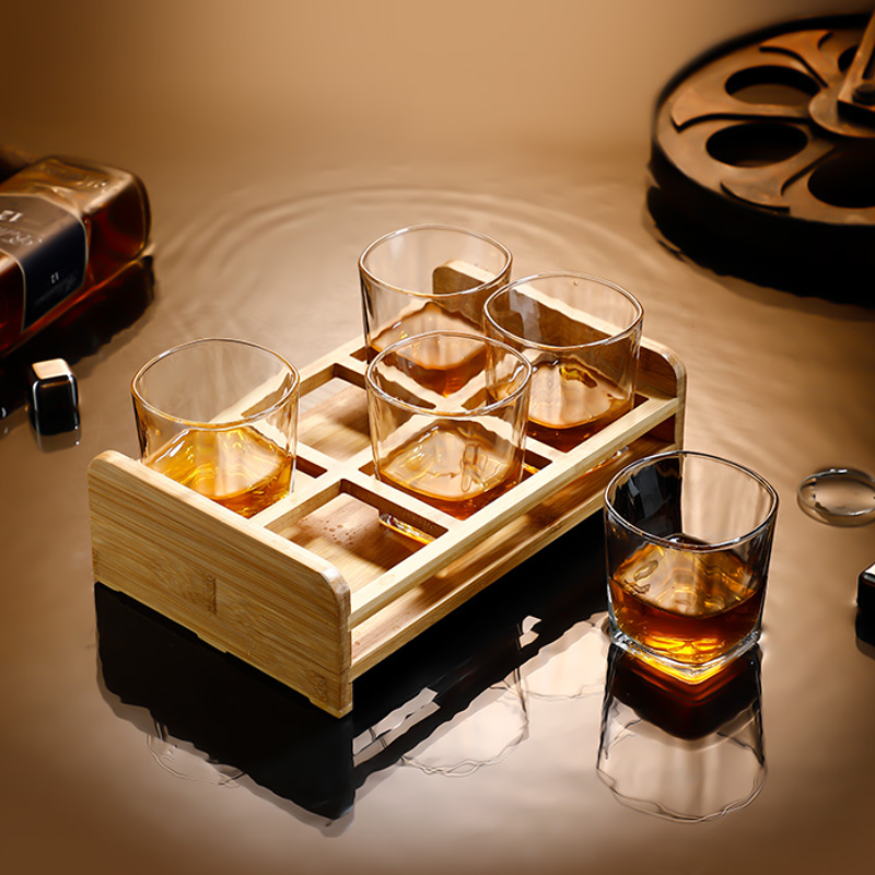 Wine Glass Holder Wooden Holder Whiskey Glass Spirit Glass Liquor Glass Beer Glass Foreign Wine Glass Glass Holder