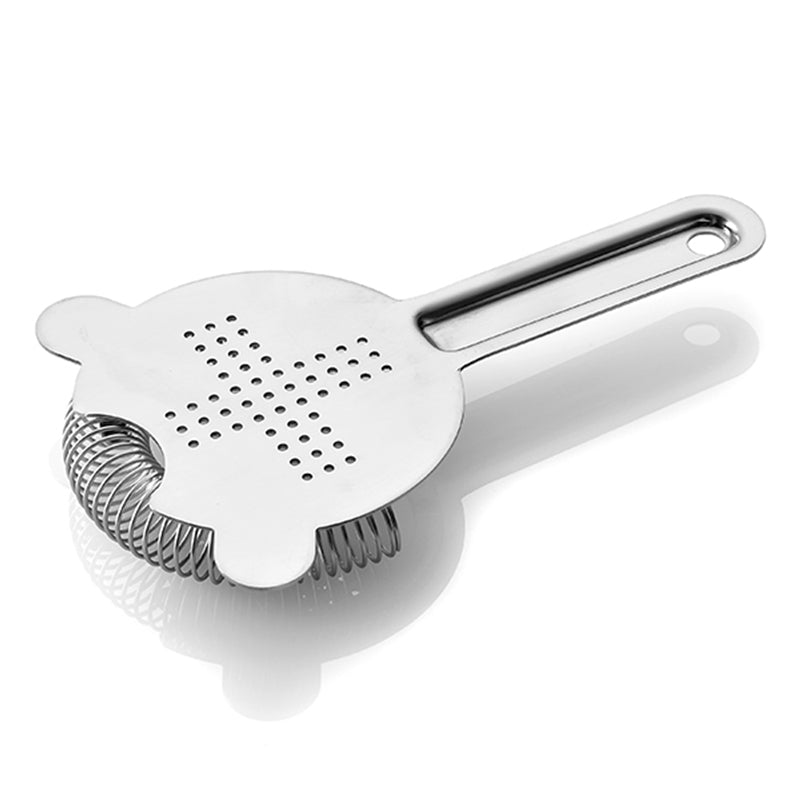 Stainless Steel Cocktail Strainer - Hawthorne Style Bar Tool Used by Professional Mixologists and Bartenders