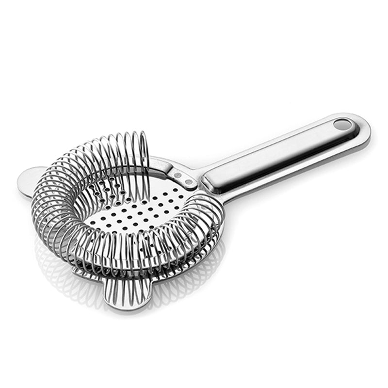 Stainless Steel Cocktail Strainer - Hawthorne Style Bar Tool Used by Professional Mixologists and Bartenders