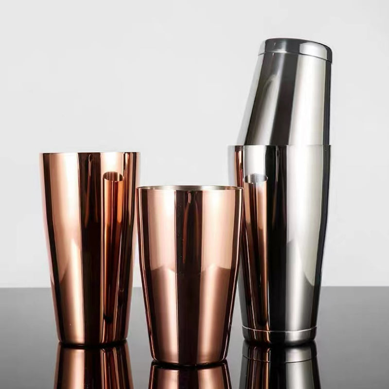 Professional Bartender Customized Engraved Boston Wine Mixer Shaker Cocktail Shaker for Bar