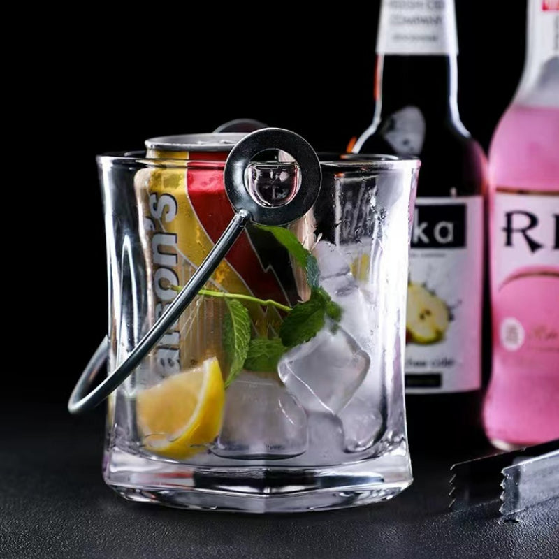 Luxury Glass Ice Bucket for Bar