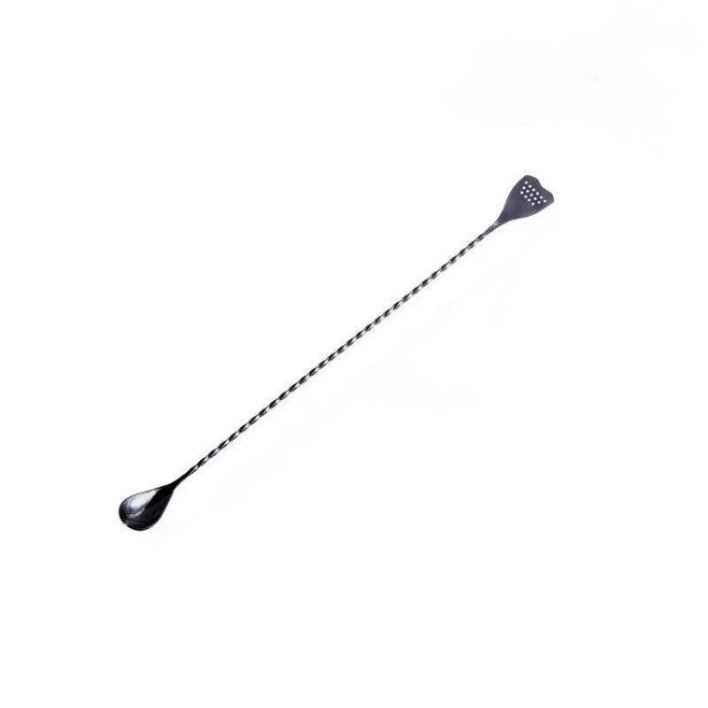 Multi-functional Mixing Bar Spoon with Strainer Tip