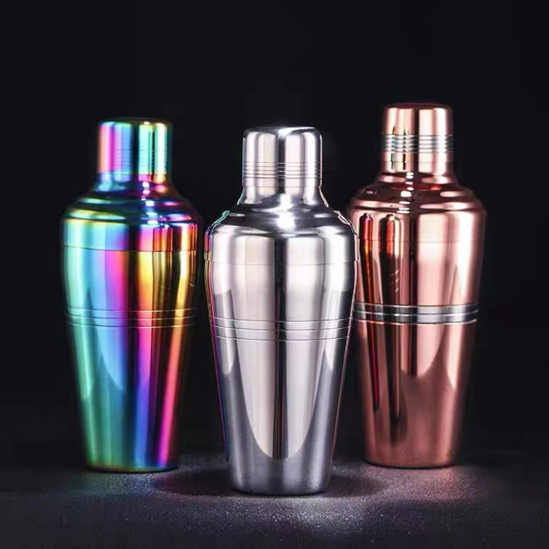 13.87 oz Stainless Steel Shaker Strainer Colorful Water Bottle Wine Mixer Stainless Steel Shaker for Bar