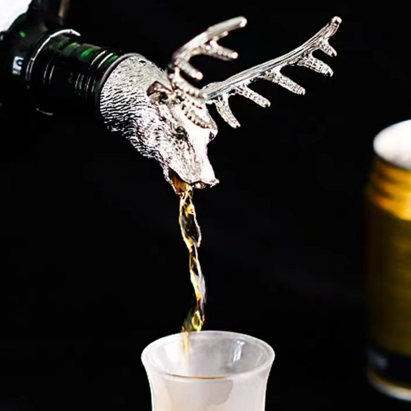 Animals Deer Shape Wine Bottle Cork Pourer Aerator Dispenser