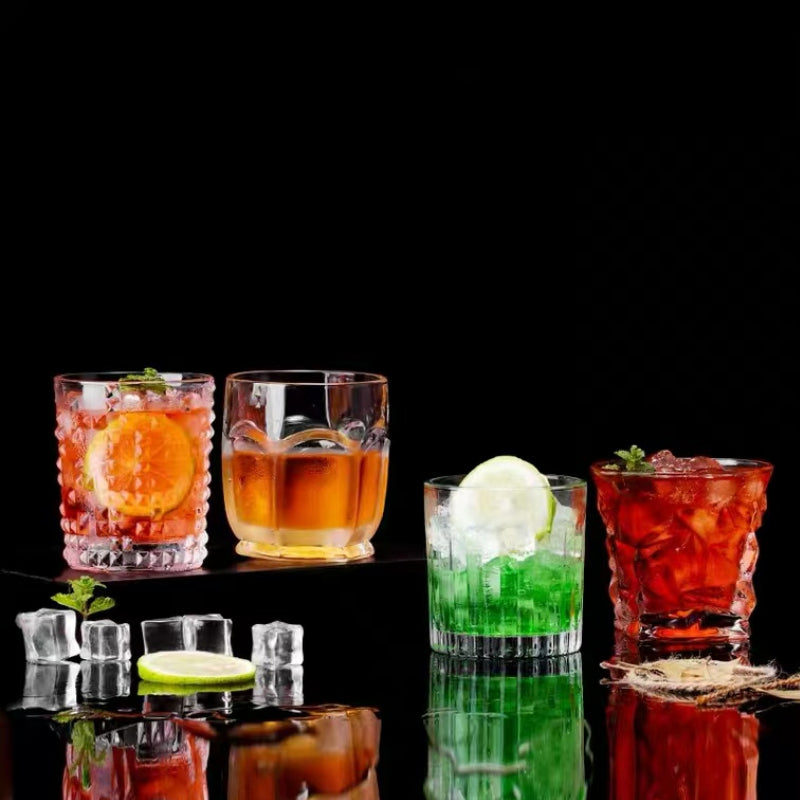 Creative Hexagonal Cup Lead-free Unique Crystal Glass Tumbler Glass Mug Whisky Glass
