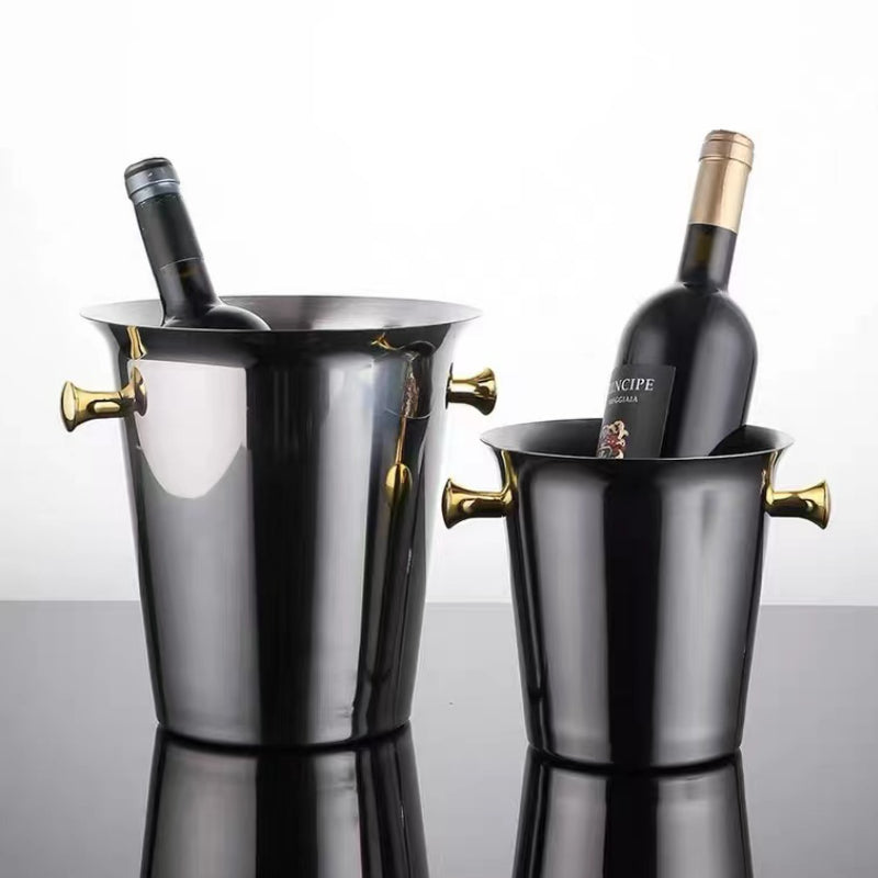 Hotel Restaurant Buffet Display Ice Bucket Stainless Steel Ice Bucket Beer Champagne Bucket