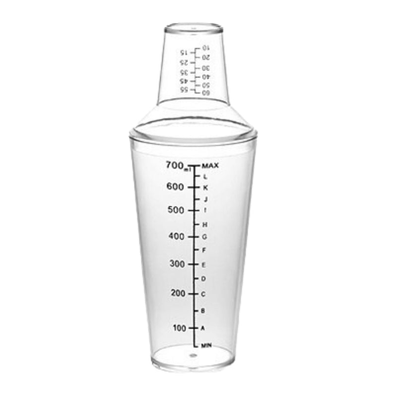 PC Clear Boston Shaker with Recipe Glass Shaker Cocktail Shaker