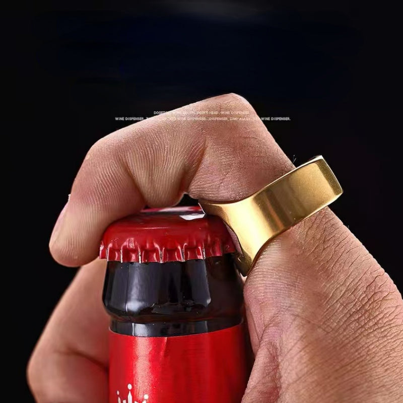 Creative Mini Opener Stainless Steel Finger Ring Opener Bar Tools