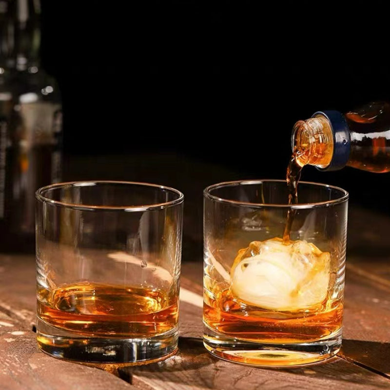 Labels Straight Body Round Sublimation Whisky Glass Tumbler for Restaurant and Hotel