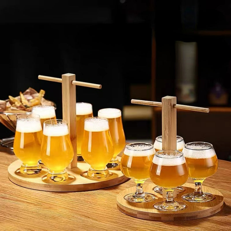 Bistro Glass Mug Custom Bar Draft Beer Mug Holder