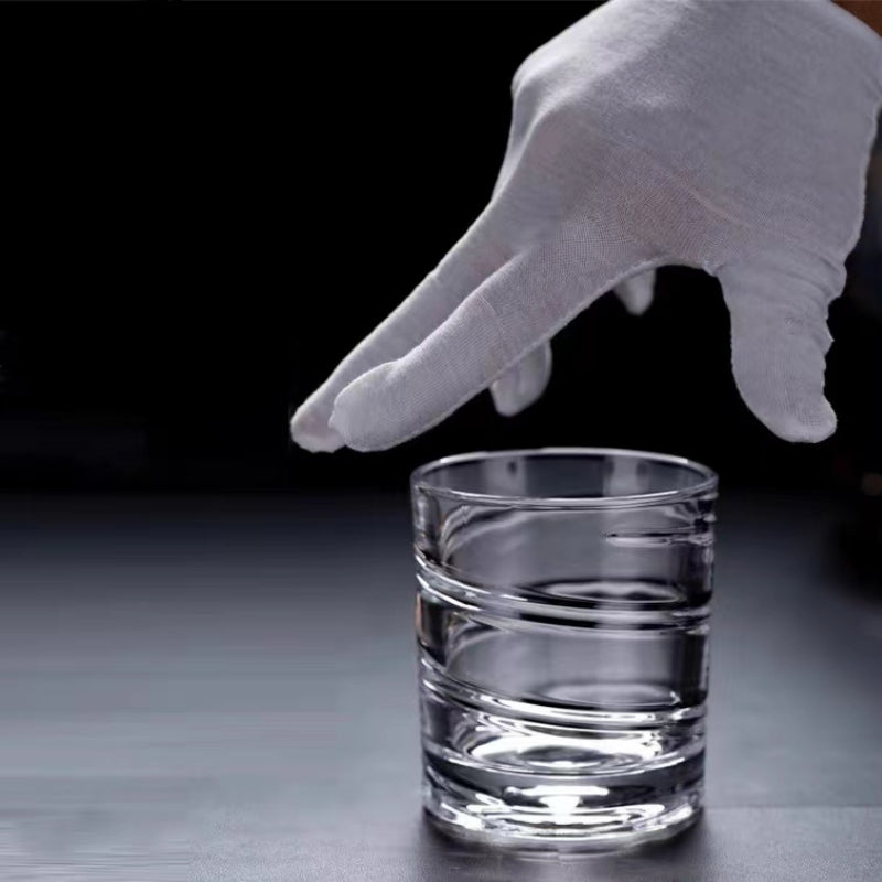 Stable Revolve Release Pressure Whisky Tumbler Crystal Wine Cup Rotating Glass Whiskey Old Fashioned Glass