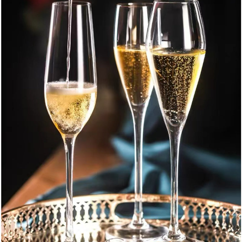 European Style Glass Champagne Cup Creative Wedding Crystal Wine Glass Goblet Lead-free Crystal Wine Cup