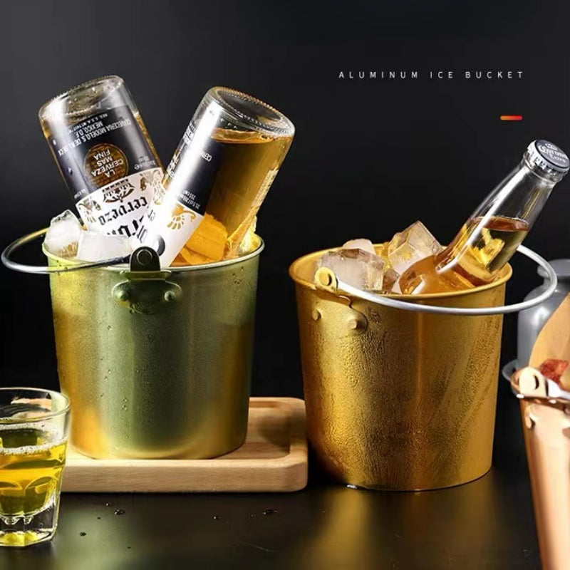 Creative New Electroplating Ktv Ice Bucket for Bar