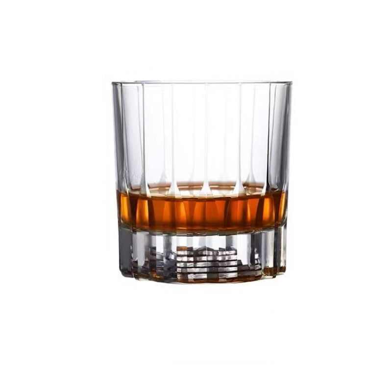 Vintage Thick Bottom Crystal Glass Whiskey Glass