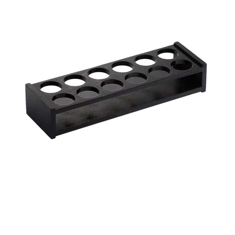 12 Hole Wine Holder-Handmade 12" Natural Shot Glasses Holder