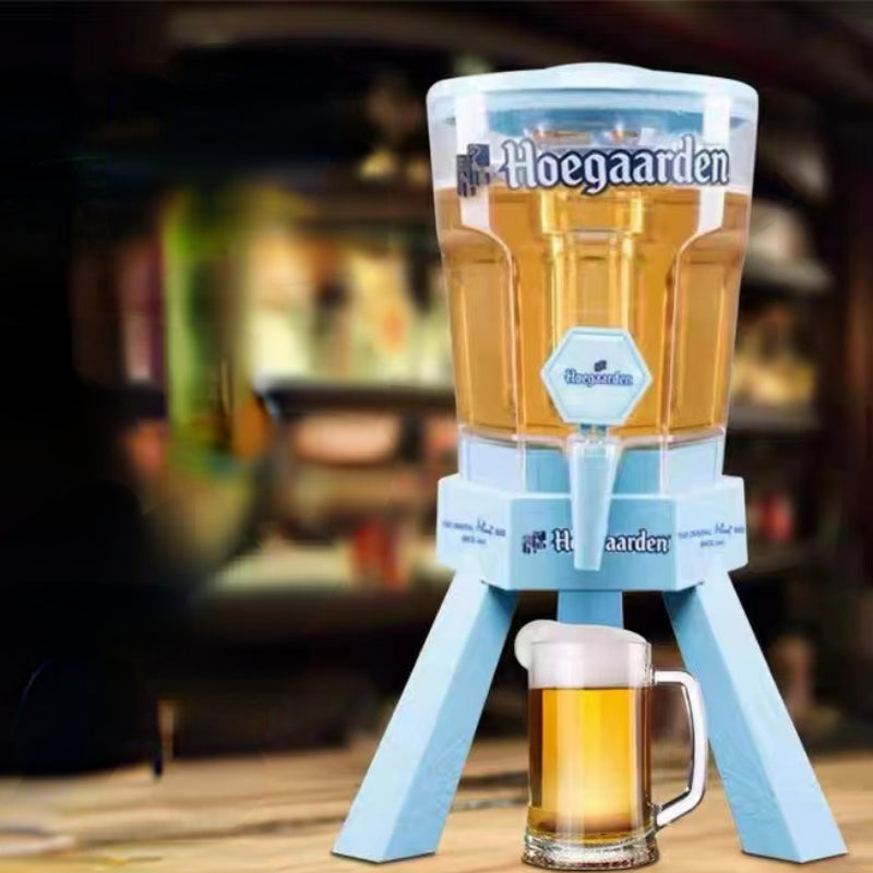 High Quality Plastic Drinks Dispensers with Ice Tube for Bar