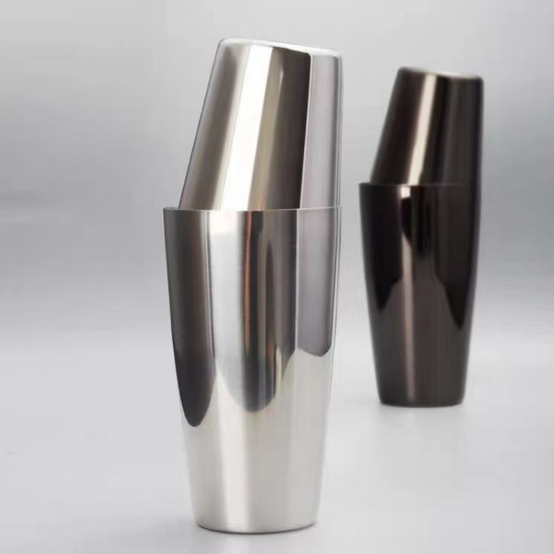 Stainless Steel Shaker Black,Silver,Gold,Rose Gold Boston Shaker Metal Shaker Tins Professional Bartender