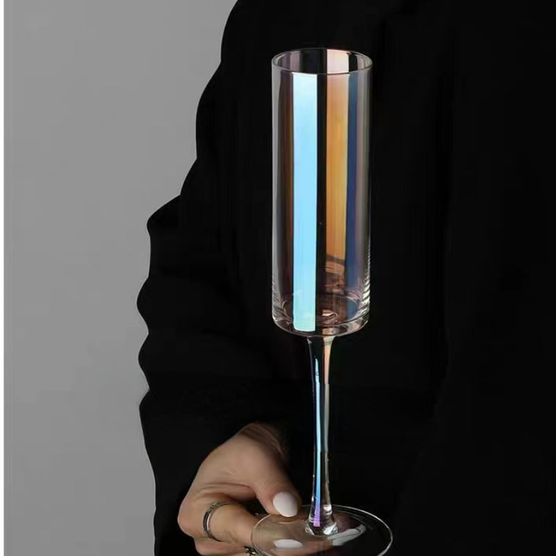 Pearly Iridescent Tinge Champagne Glasses Crystal Cup Champagne Wine Glasses