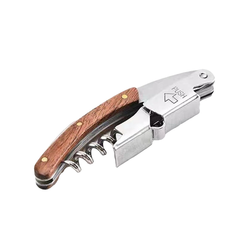 Professional Red Wine Opener Wood Handle Multifunction Portable Screw Opener Creative Wine Bottle Opener