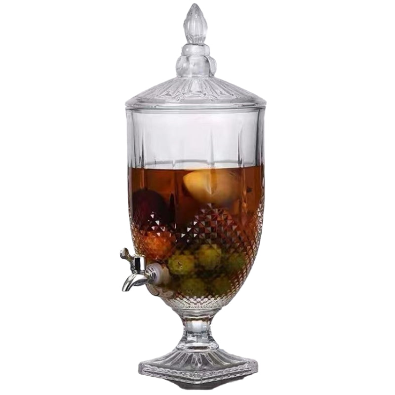 Wholesale Juice Beer Dispenser Crystal Glass Beverage Dispenser