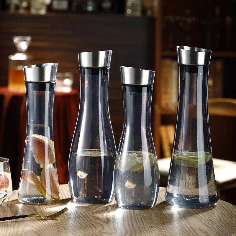 Plastic juice jug with Removable Lid,Acrylic Clear Plastic Premium Water Pitchers