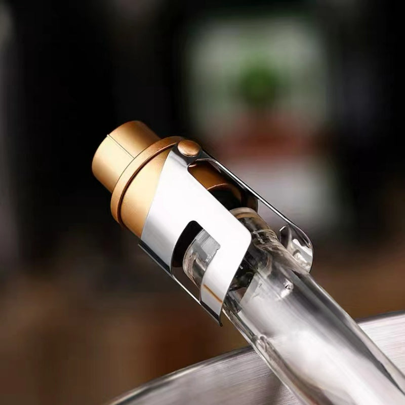 Champagne Bottle Stopper Vacuum Stainless Steel Fresh-keeping Seal Red Wine Stopper
