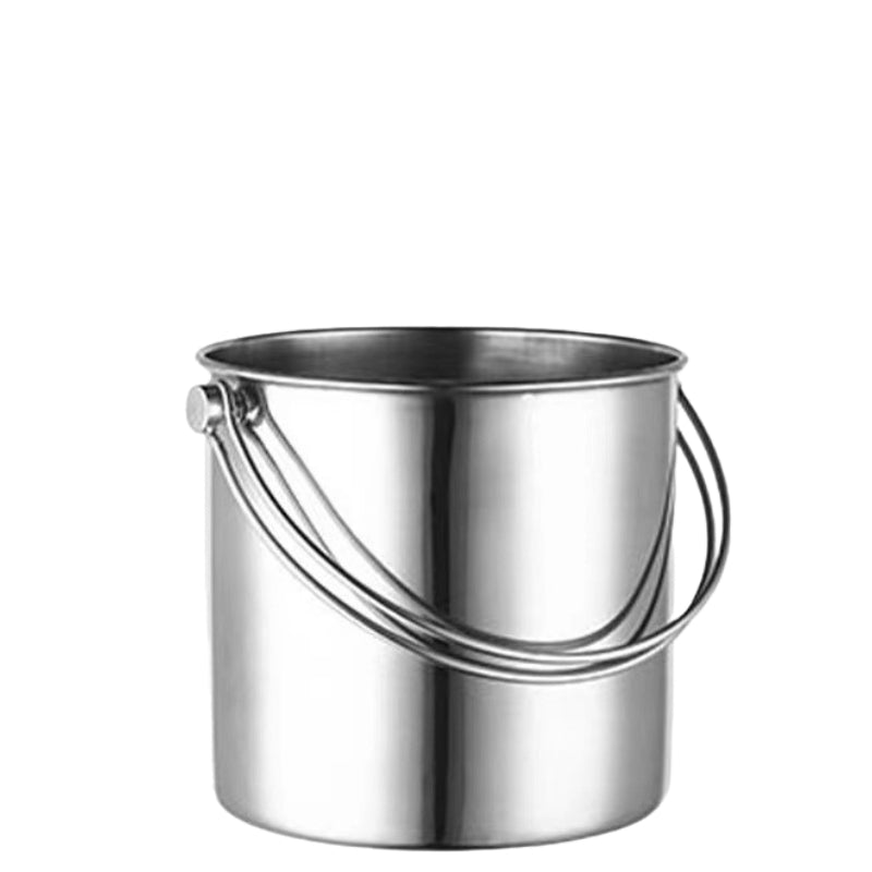 Bar and Wine Ice Bucket Portable Stainless Steel Ice Bucket Container Champagne Bucket with Handle for Home Bar