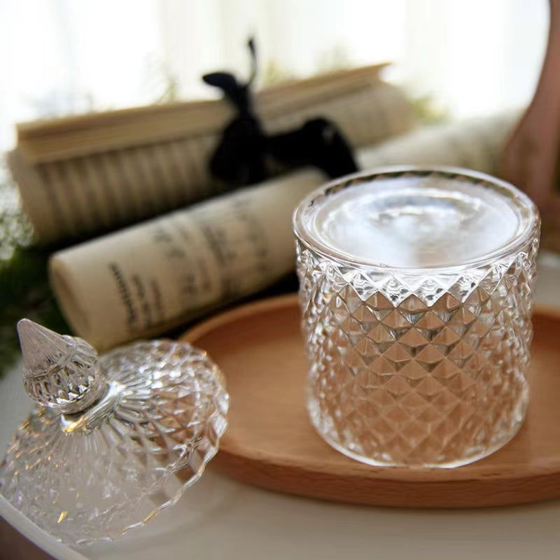 Pineapple Grain-European-Style Royal Engraved Spice Box Candy Jar Dried Fruit Dish Decoration Box Spice Box Bar Utensils