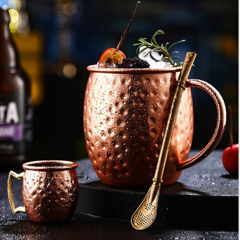 Traditionally handcrafted Copper Hammered Moscow Mule Mugs
