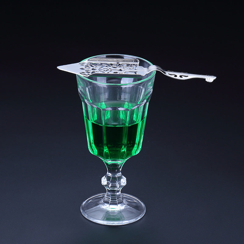 Stainless Steel Perforated design Absinthe spoon, Cocktail Strainer