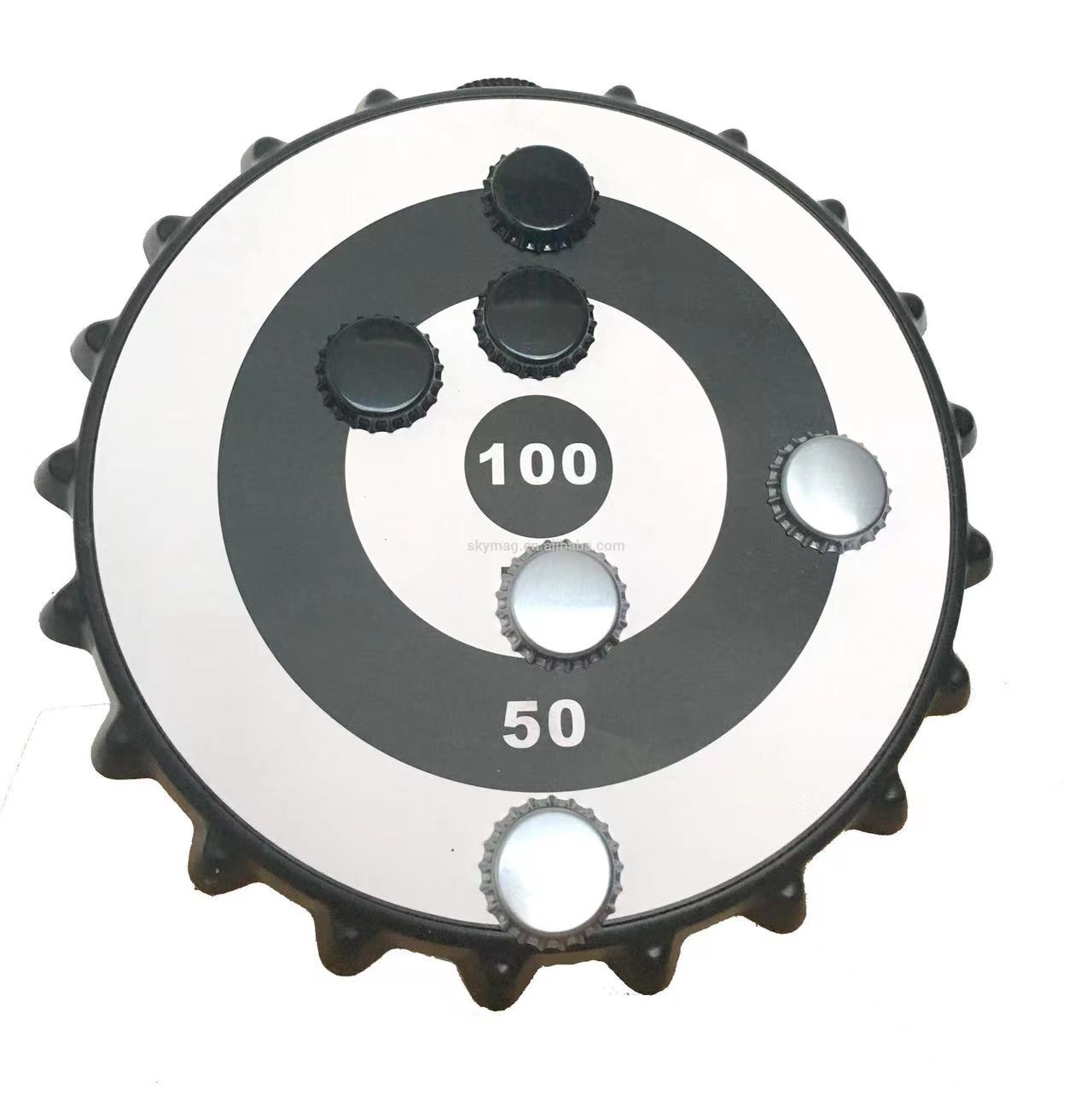 Plastic Dart Board Bottle Cap Shape Dart Target Movement