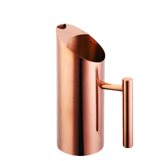 Rose gold stainless steel stand-up cold water jugs with Ice Guard Cold Drinking Pitcher