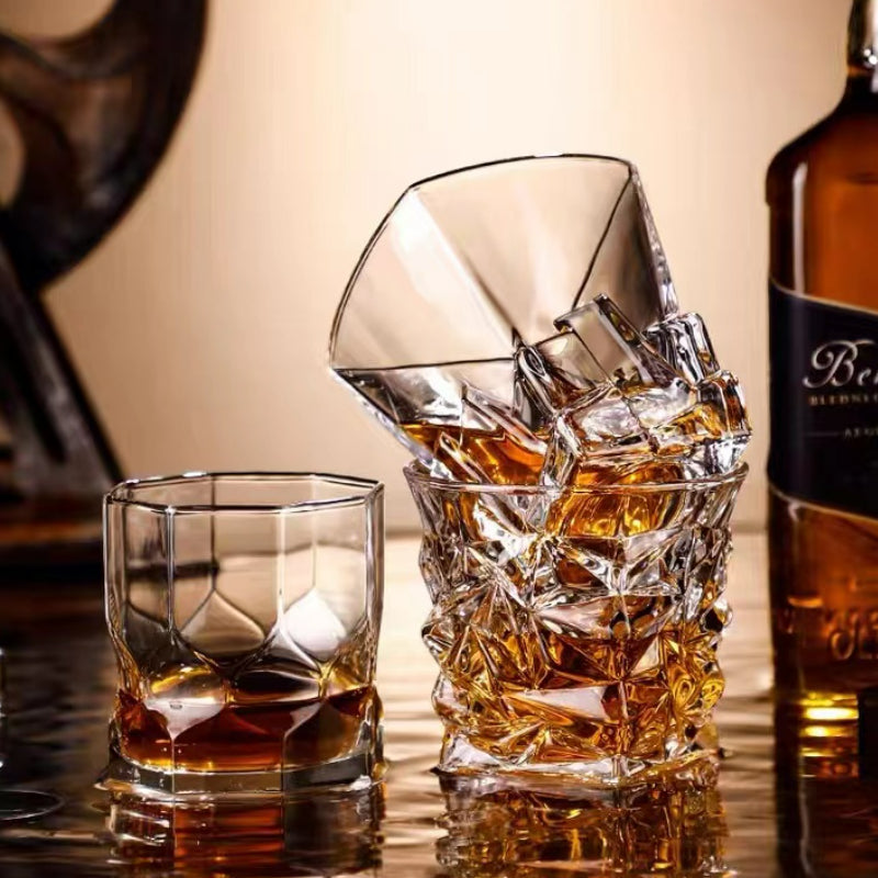 Hotel Whisky Glass Bar Customized Spirits Glass Household Drinking Wine Glass Whiskey Rocks Glasses