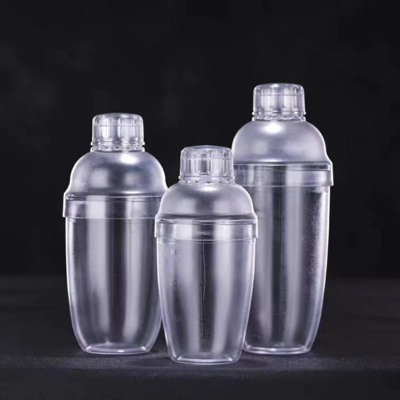 Bar Bartending Tool Transparent with Scale PC Resin Plastic Cocktail Shaker