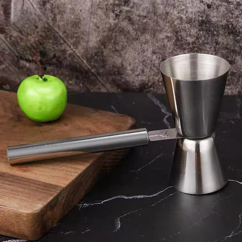 Professional Bar Tools Stainless Steel Japanese Style Jigger Double Measuring Cup Rose Gold, Silver Cocktail Bar Jigger