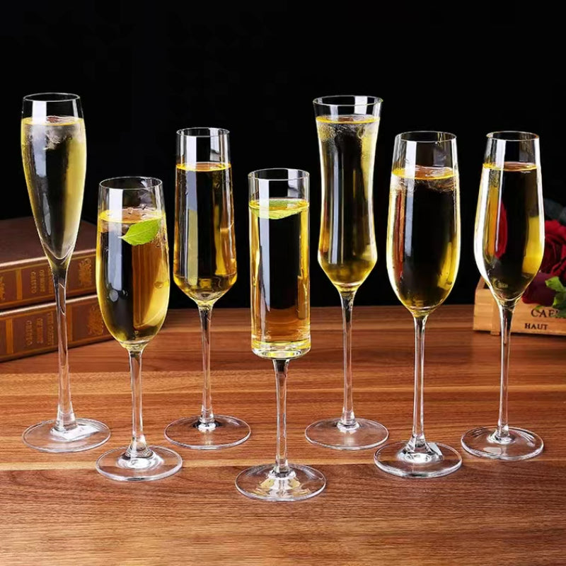 European Style Glass Champagne Cup Creative Wedding Crystal Wine Glass Goblet Lead-free Crystal Wine Cup