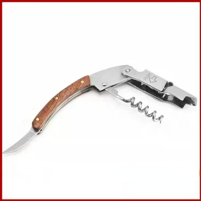 Professional Red Wine Opener Wood Handle Multifunction Portable Screw Opener Creative Wine Bottle Opener