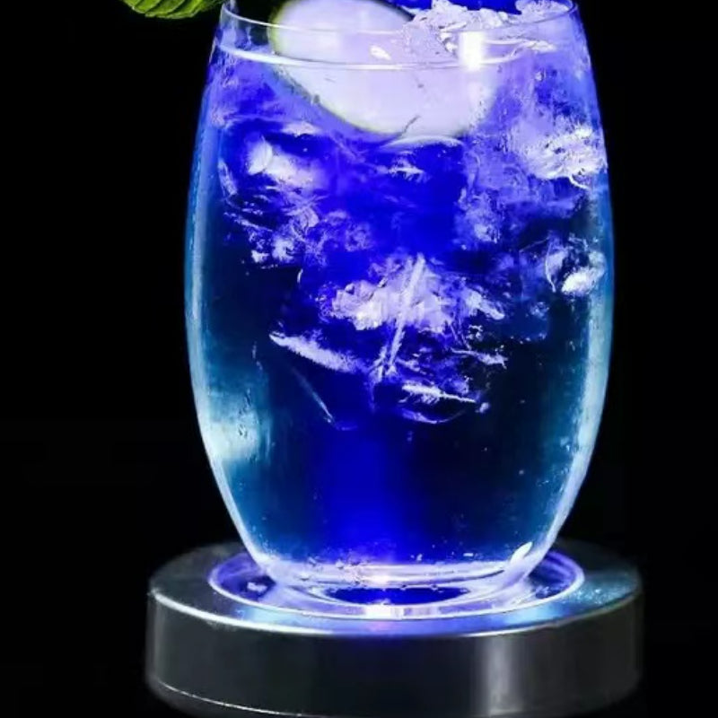 Colorful Changing LED Light Coasters Drink Glass Cup Coasters Bar Party Club Mats Decoration Xmas Gift